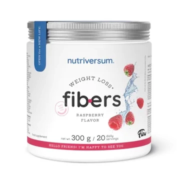 Nutriversum Weight Loss Fibers diétás rost italpor málna 300g