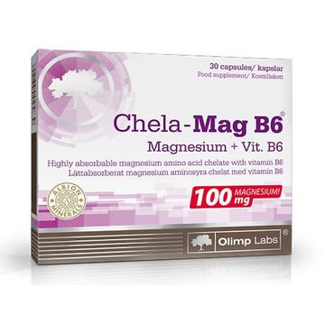 Olimp Labs Kelátkötésű gyorsan felszívódó Magnézium+B6 kapszula 30db