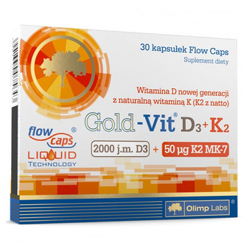 Olimp Labs Gold-Vit D3+K2 2000 IU kapszula 30db