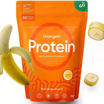Orangefit Protein növényi fehérjepor banán ízben 750g