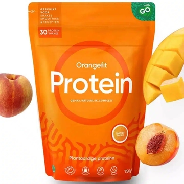 Orangefit Protein növényi fehérjepor mangó-őszibarack ízben 750g