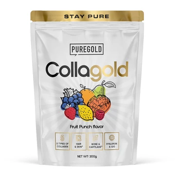 Pure Gold CollaGold Marha és Hal kollagén italpor Fruit Punch 300g