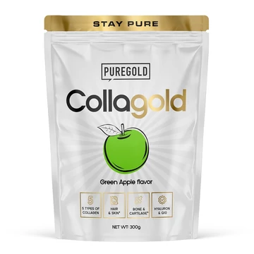 Pure Gold CollaGold Marha és Hal kollagén italpor zöld alma 300g