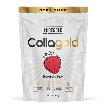 Pure Gold CollaGold Marha és Hal kollagén italpor eper 300g