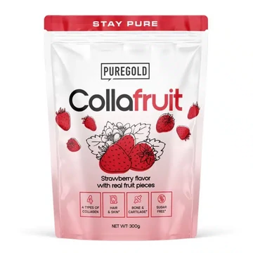 Pure Gold Collafruit Marha és Hal kollagén Eper 300g