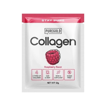 Pure Gold Collagen Marha kollagén italpor málna 12g