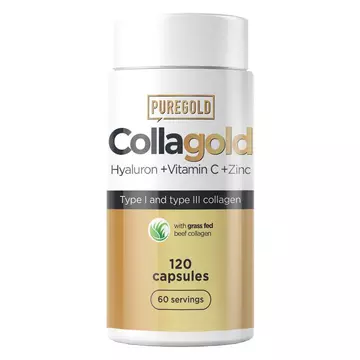 Pure Gold CollaGold Marha és Hal kollagén kapszula hialuronsavval 120db
