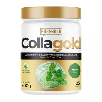 Pure Gold CollaGold Marha és Hal kollagén italpor hialuronsavval mojito 300g