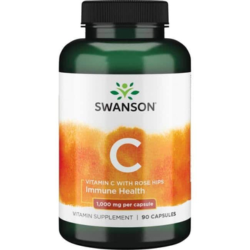 Swanson 1000mg C-vitamin és csipkebogyó kapszula 90db