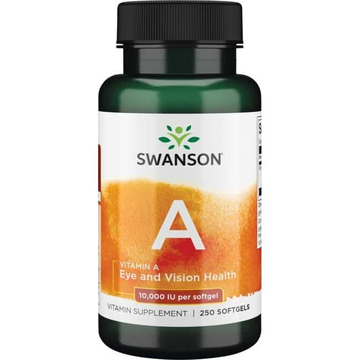 Swanson A-10000 vitamin gélkapszula 250 db