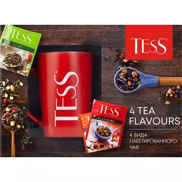 Tess tea ajándékcsomag kerámia bögrével 4x25 filter (szav. idő:2024.02.28.)