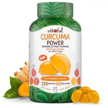 Vitaful Curcuma Power Gumivitamin Gyömbérrel 120 db