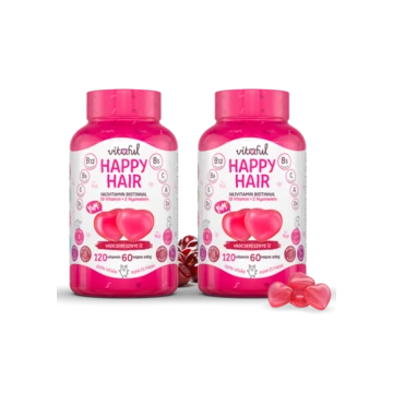 Vitaful Happy Hair hajvitamin gumivitamin 4 havi adag 2x120 db