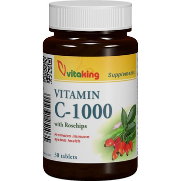 Vitaking C-vitamin 1000mg tabletta Csipkebogyóval 30 db