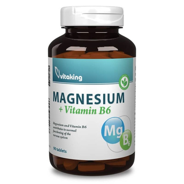 Vitaking Magnesium Citrate 150mg + B6-vitamin tabletta 90db
