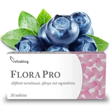 Vitaking Flora Pro élőflórát tartalmazó rágótabletta 30db