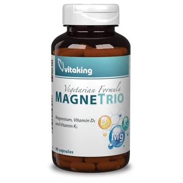 Vitaking Magne Trio Mg + K2 + D3-vitamin kapszula 90db