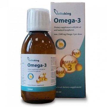 Vitaking Omega-3 citrom ízű folyékony halolaj 150ml