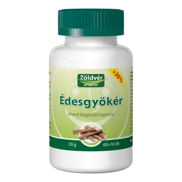 Viva Natura Zöldvér Édesgyökér kapszula 60+18db
