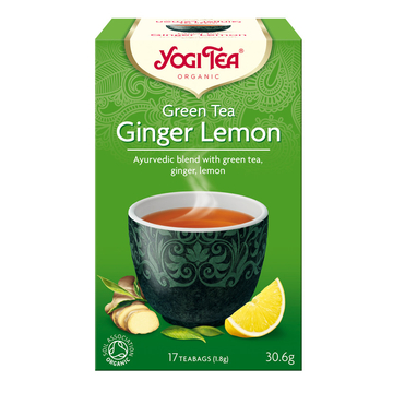 Yogi Bio Gyömbér-citrom zöld tea filteres 17 db