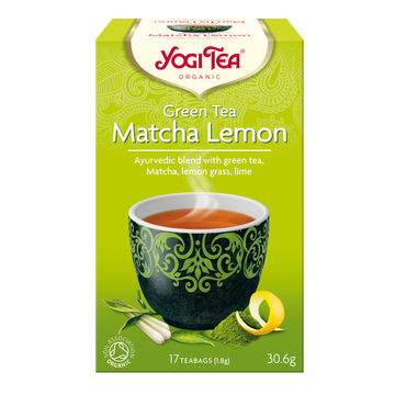 Yogi Bio Matcha-citrom zöld tea filteres 17 db