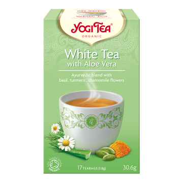 Yogi Bio fehér tea Aloe Verával filteres 17 db