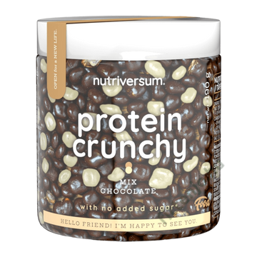 Protein Crunchy 190 g - csokoládé mix - Nutriversum