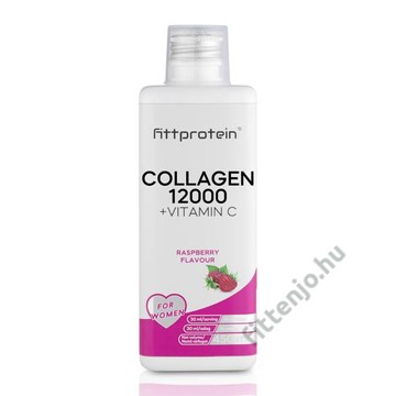 Fittprotein Collagen 12000 +Vitamin C - málna - 450 ml