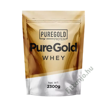 Whey Protein fehérjepor - 2300 g - PureGold - eper fehércsoki