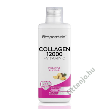 Fittprotein Collagen 12000 +Vitamin C - ananász - 450 ml