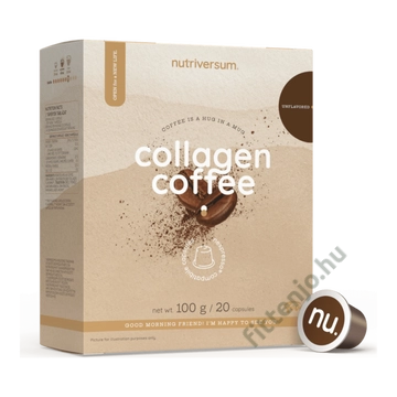 Nutriversum Collagen Coffee ízesítetlen kávékapszula 20 db