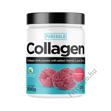 Collagen Marha kollagén italpor - Raspberry 300g - PureGold