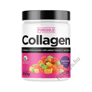 Collagen Marha kollagén italpor - Tutti Frutti 300g - PureGold