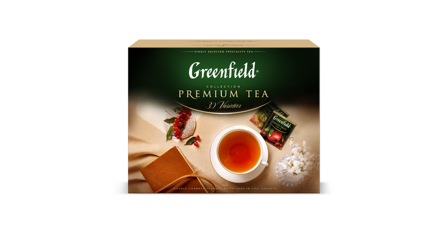 Greenfield tea válogatás díszdobozban 30x4 filter