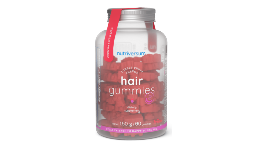 Nutriversum Hair Gummies gumivitamin 60db