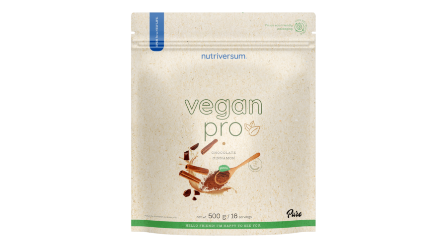 Nutriversum Vegan Protein csokoládé-fahéj steviával 500 g