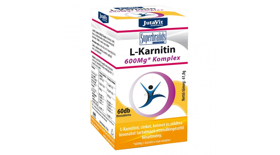 Jutavit L-Karnitin mg komplex tabletta - 60db - VitaminNagyker webáruház